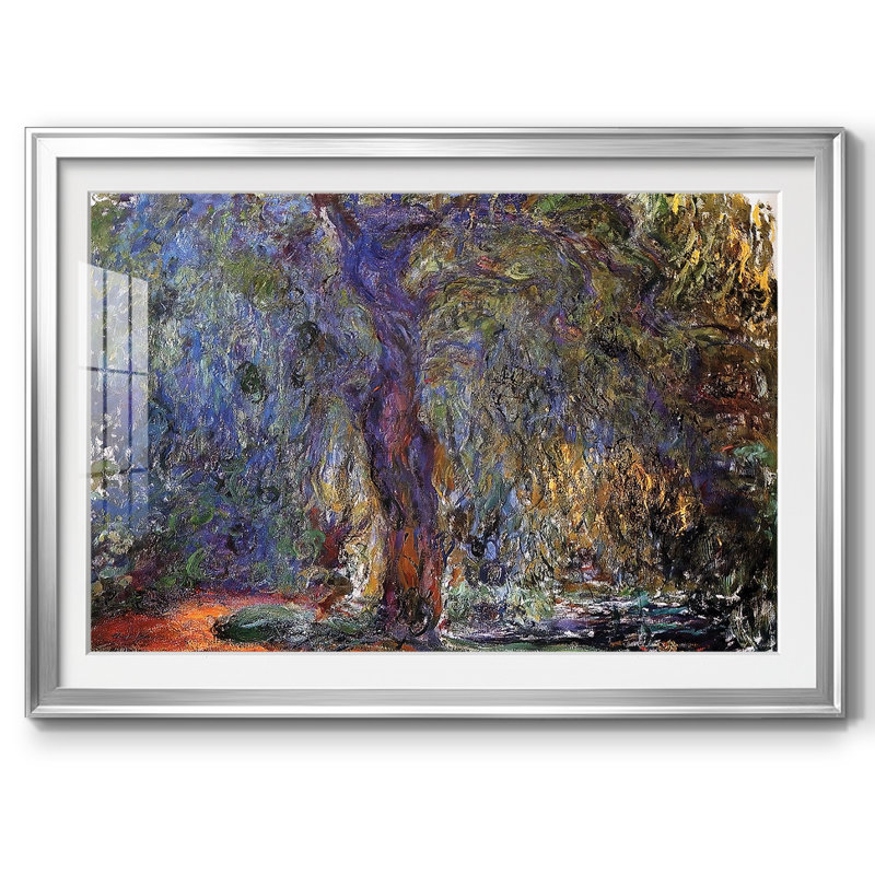 " Weeping Willow 3, 1918 ", 30" H x 44 W x 1.5 D, Silver