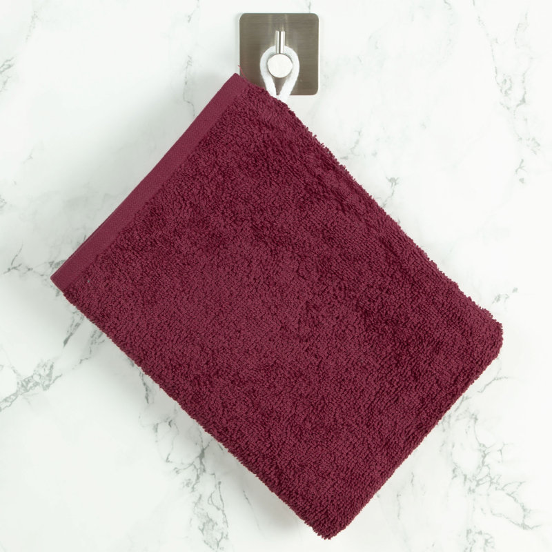 Midweight Washcloth, Bordeaux