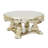 Gorou Round Coffee Table in Antique Gold