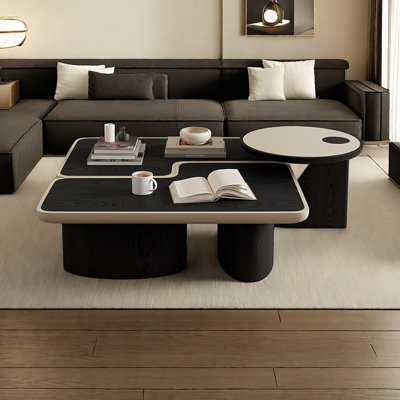 Table basse moderne en cuir simple