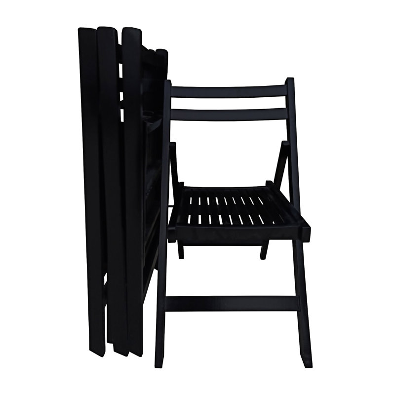 Ensemble de 4 chaises pliantes en bois