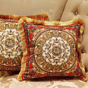 Dimitrov Embellished Throw Pillow