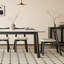Table de salle à manger rétro de style crème-2121314748