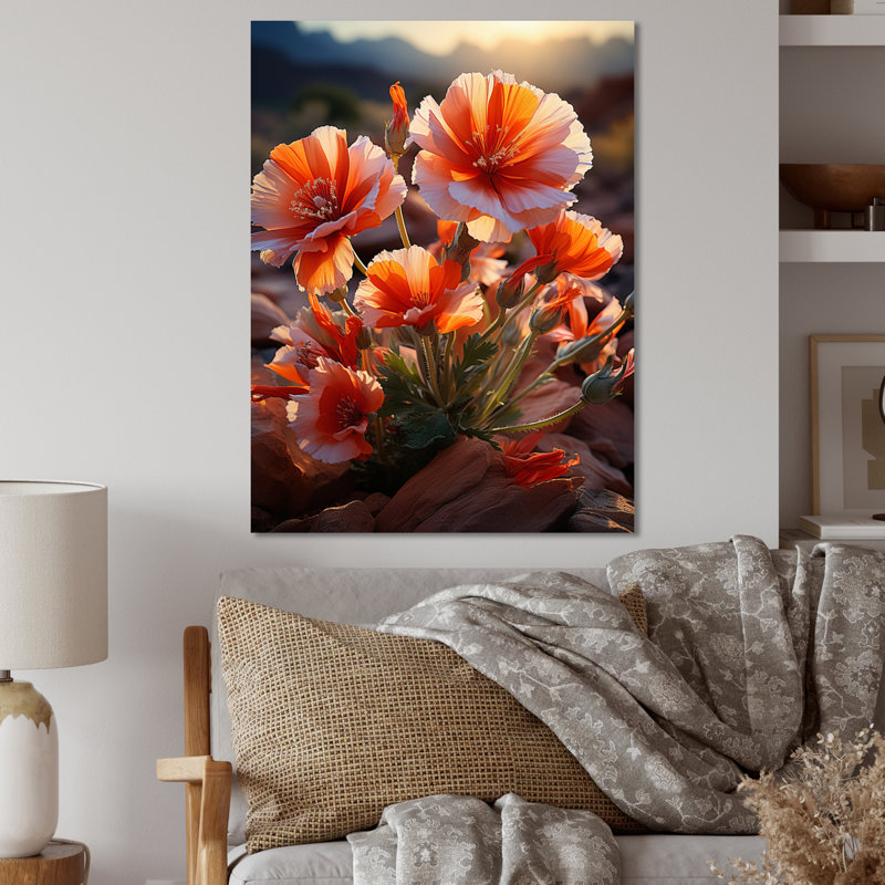 Désert Euphoria Cactus I - salon d'art mural en métal floral et botanique, H 40 po x l 30 po x P 1 po