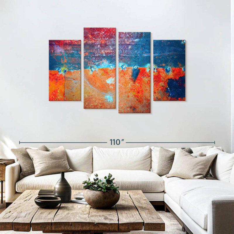 Rust Abstract, 48" H x 75" W