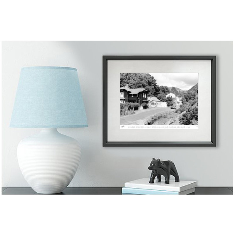 Church Stretton, Chalet Pavilion And Old Carding Mill Cafe C1960 by Francis Frith - Single Picture Frame Print