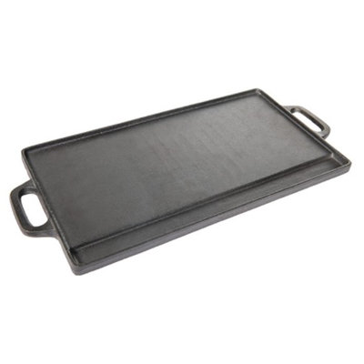 Starcraft 9 in. Cast Iron Rectangular Grill and Griddle Pan