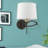 Tyonna Steel Plug-in Swing Arm Sconce-1310982229
