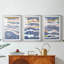ABSTRACT Series cmxxv - impression encadrée de qualité supérieure sur mesure mat - 3 pièces-738731750-738731751
