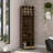 Marsella Corner Bar Cabinet, Eight Built-In Wine Rack, Two Side Shelves Mahogany / Macadamia