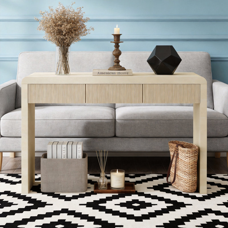 Console Rustic, Bois naturel