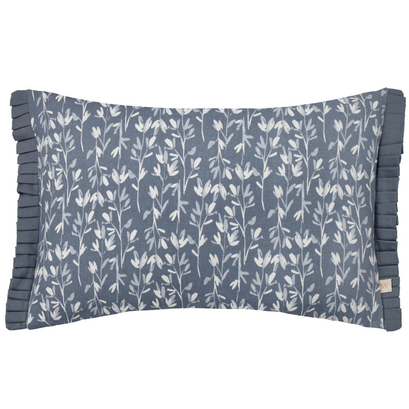 Chabot Floral Rectangular Cushion Cover, Blue