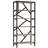 31.5"W x 70.87"H Myrikle Etagere Bookcase Etagere Bookshelf 6 Tier Open Back Baker's Rack Brown Black-758110563