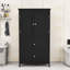 Armoire de rangement en bois pour salle de bain avec tablettes réglables et tiroirs de rangement-839122851
