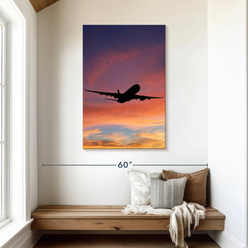 Silhouette d'avion Mehar, H 45 po x l 30 po