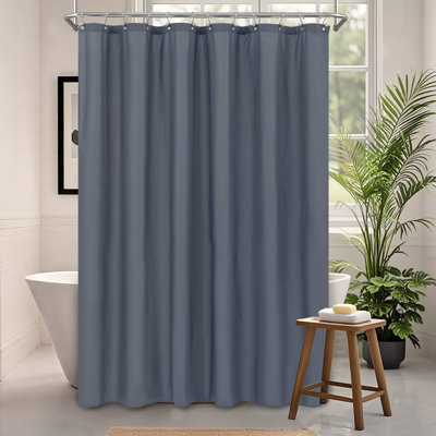 Doublure de rideau de douche simple en tissu imperméable avec aimants Kidd