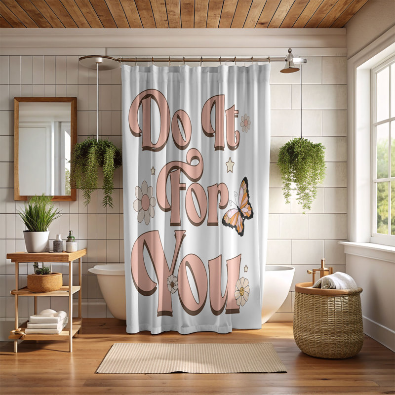 Tawan Shower Curtain, 74"H x 71"W