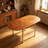 Brown Oval Solid Wood Dining table