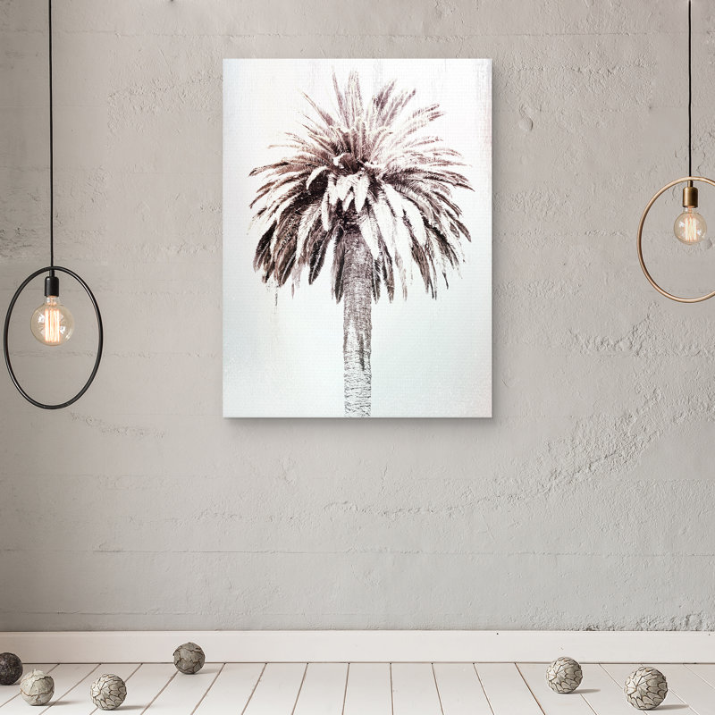 «Retro Palm Study», impression sur toile tendue