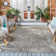 Arneshia Geometric Black/Gray Area Indoor/Outdoor Area Rug