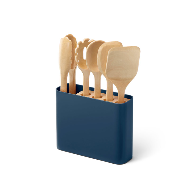 Caraway 14Pc Knife & Utensil Set, Navy