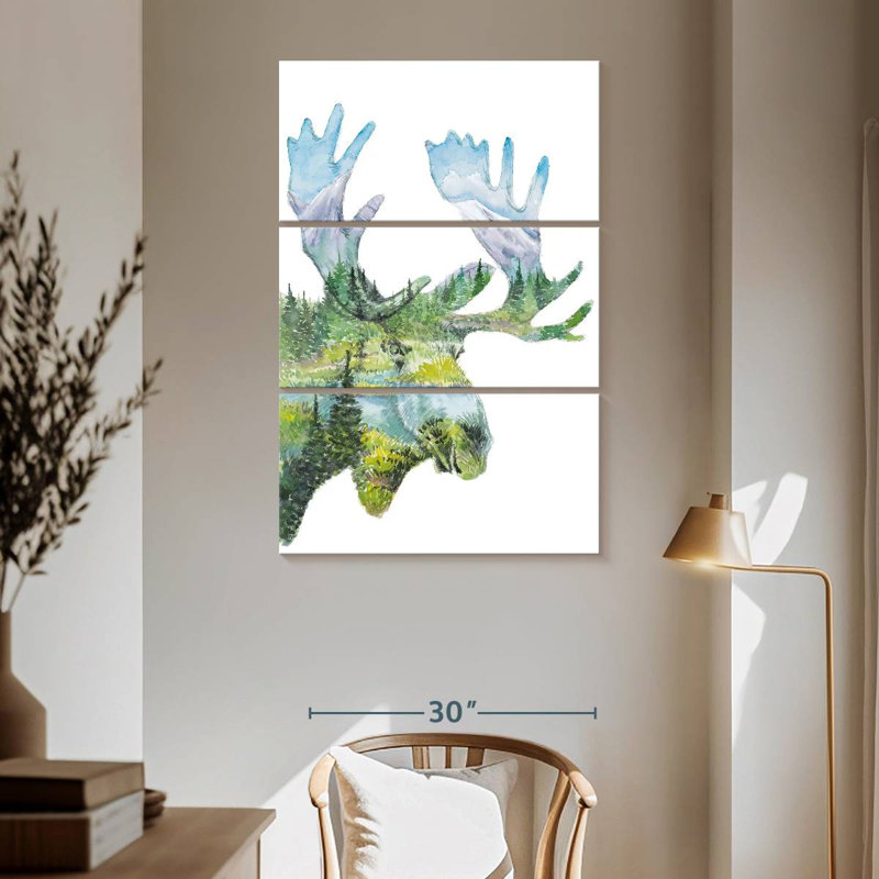 Brampt Nature Moose, 65" H x 42" W