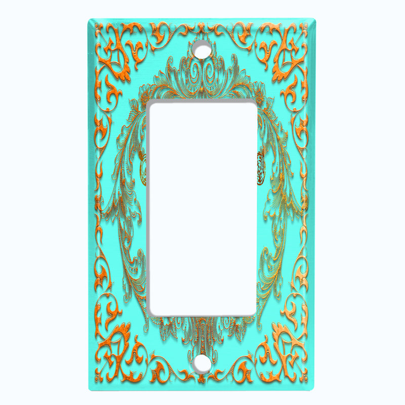 Patterned 1 - Gang Toggle Light Switch Standard Wall Plate