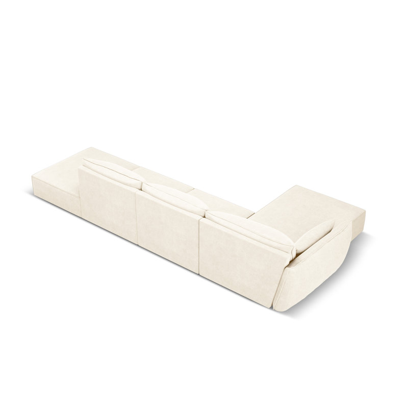 Lener 5 Seater Corner Sofa , Light Beige