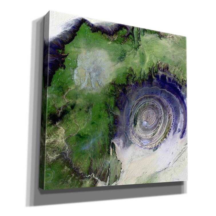 Trinx Richat Structure - Wrapped Canvas Painting | Wayfair