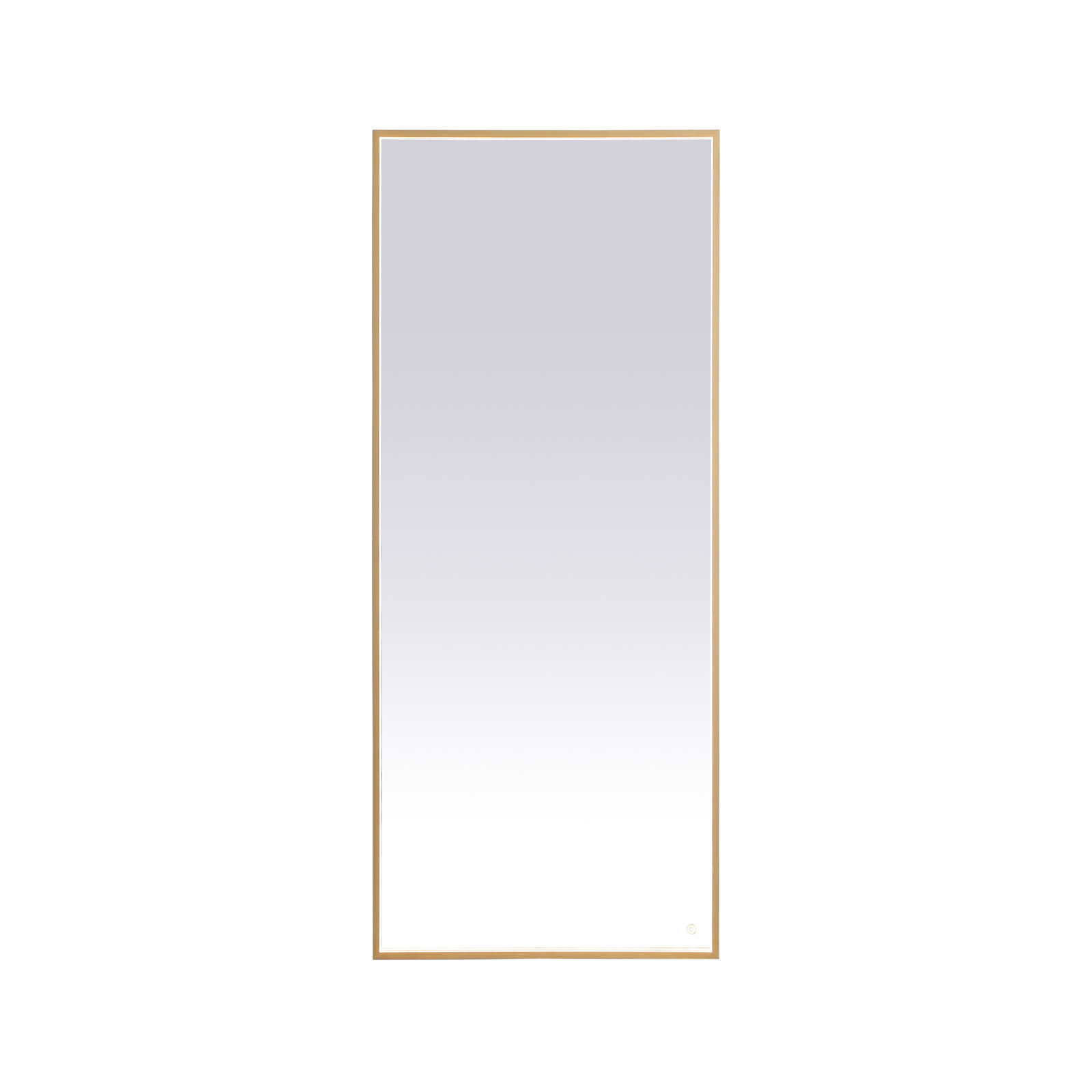 Piche Aluminum Mirror, Brass, 30" x 72"