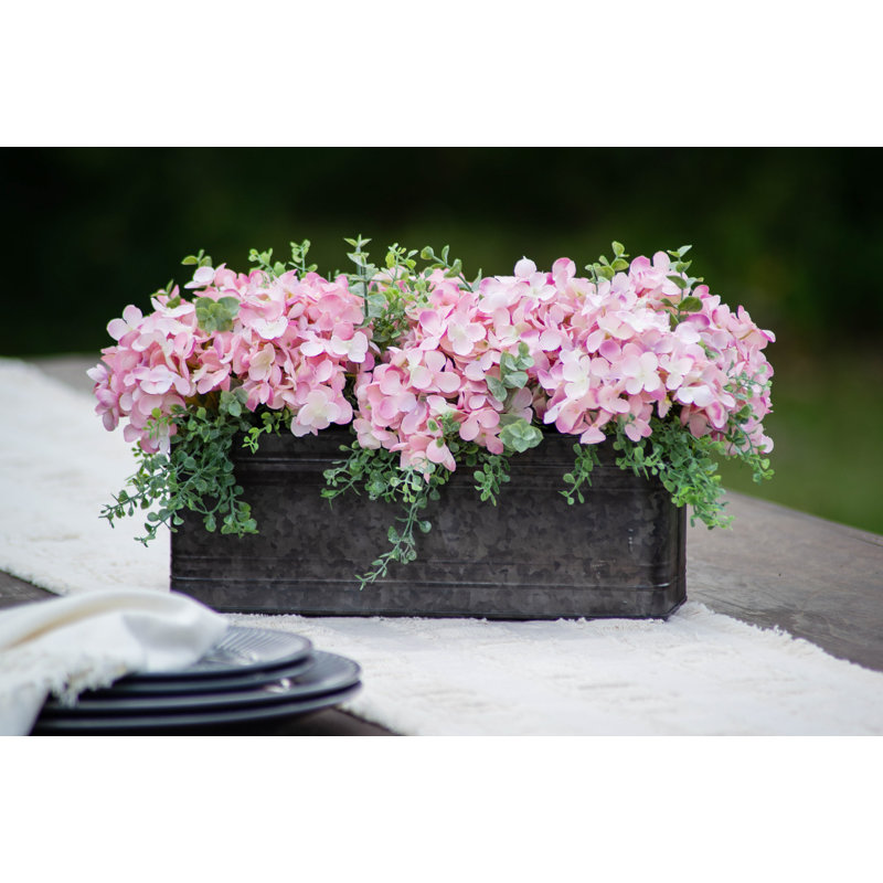 Centres de table mixtes en pot, H 20 po x l 10 po x P 9 po, Rose