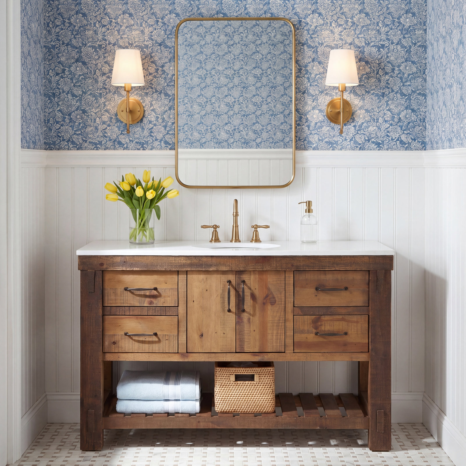 Bromley 54" Single Bathroom Vanity