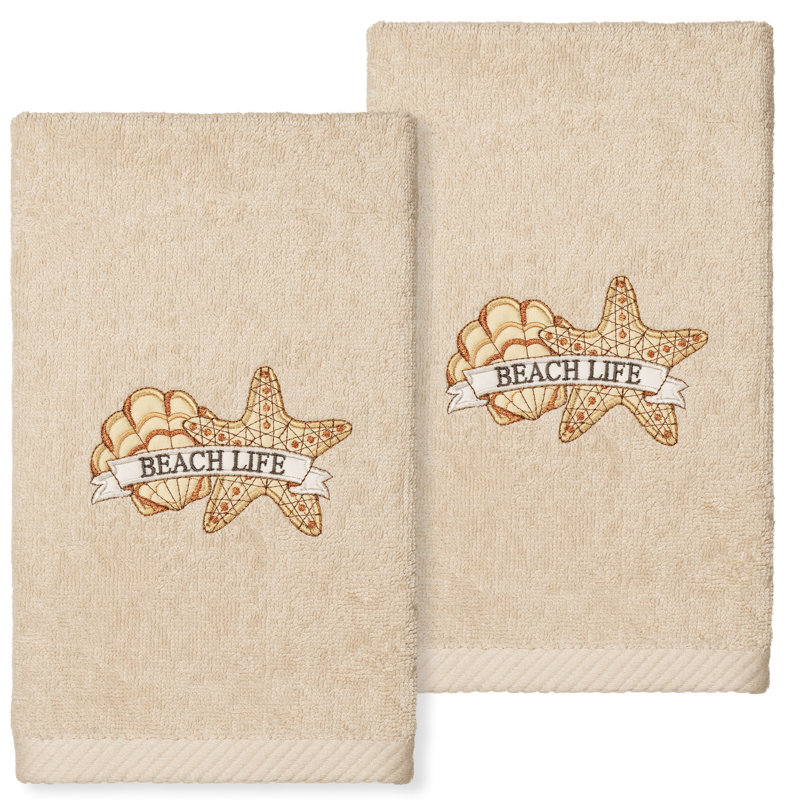 BEACHLIFE Turkish Cotton Hand Towel, Sand