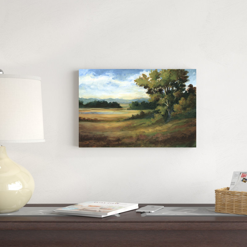 " Amber Fields " Painting Print, 12" H x 18" W x 1.25" D