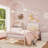 Twin Canopy Bed Frame with Upholstered Headboard & Storage, Noise Free, No Box Spring Needed, Easy Assembly-617580516