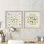 « banane burst diptych », ensemble de 2 reproductions de peintures à l’aquarelle encadrées-27809205
