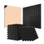 Paquet de 48 panneaux de mousse acoustique adhésifs 12 x 12 x 2 po pour plafond mural