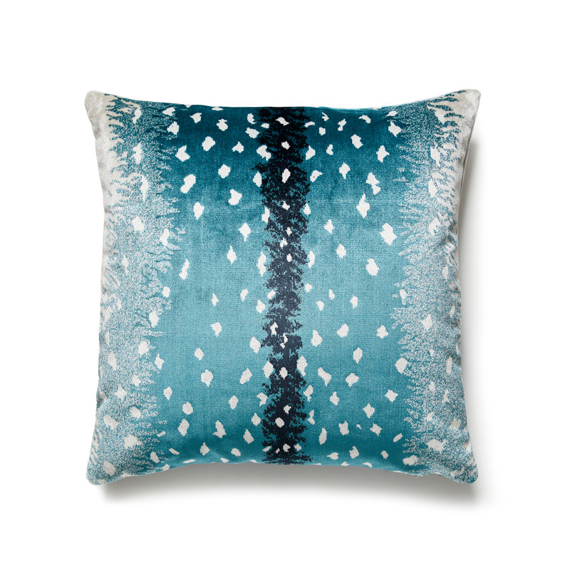 Wild Glamour Square Pillow Cover & Insert, Peacok