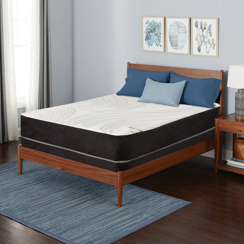Matelas et sommier moelleux 18 "White Noise Layla, Double TG, Profil bas, 10"