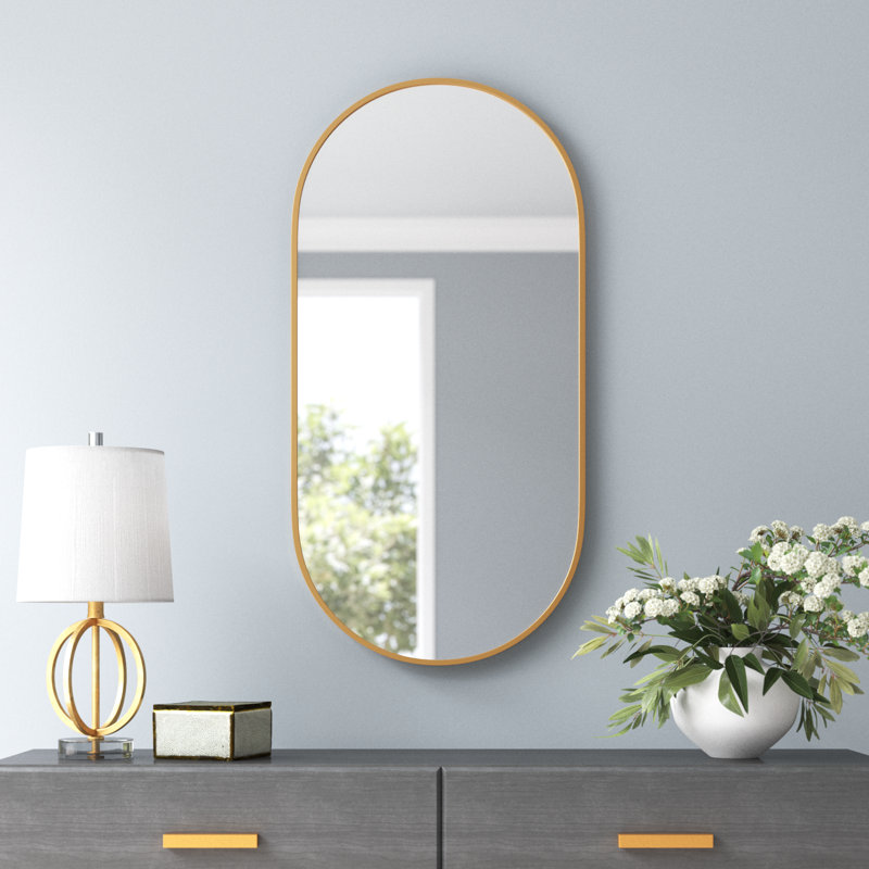 Destefano Essence Accent Mirror, 39" x 20", Gold
