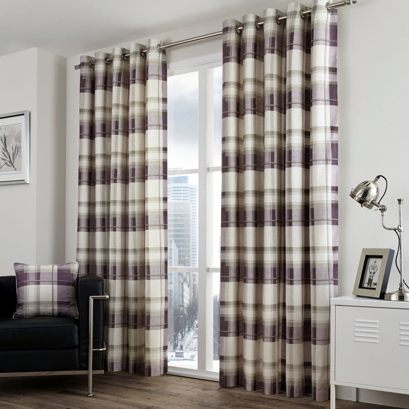Cotton Sheer Curtain Pair, Width 117 x Drop 137 cm, Nautral