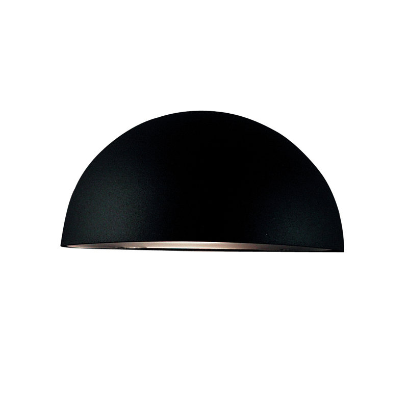 Wall light "Bucz", Black galvanised sheet steel
