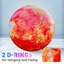 Boule gonflable 23,6 "avec planète Mars, DEL, ballon solaire pour salle de classe, planétarium et décoration de fête - 1PC (pompe incluse)-342433391