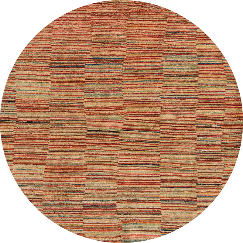 Abstract Indoor Rug, Round 7'