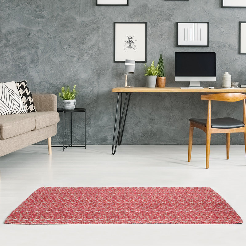 Chenille Geometric Indoor Rug, Rectangle 4' x 6'