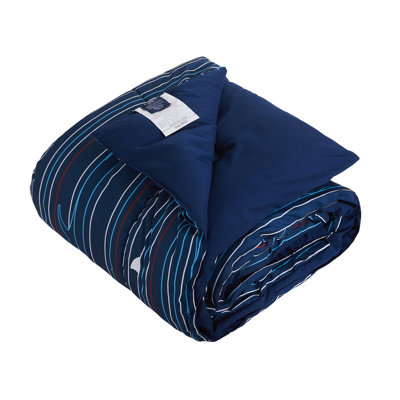 Velvet Striped Comforter Set