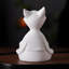 Sculpture artistique en porcelaine renard blanc - esprit mythique à neuf queues-116181076
