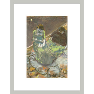 Before The Curtain-Rise by Edgar Degas -Framed Giclee Print
