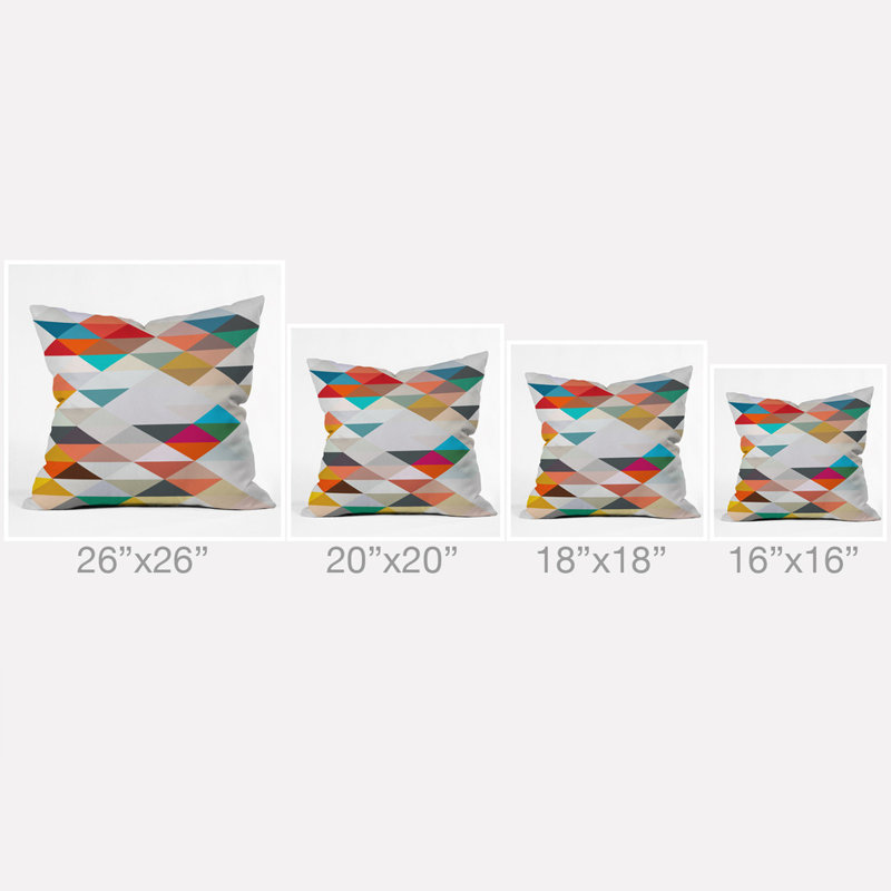 Three of the Possessed Outdoor Square Pillow Cover & Insert, 26" x 26"