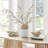 Prader Contemporary Two Tone Cylindrical Tabletop Vase - White And Beech
